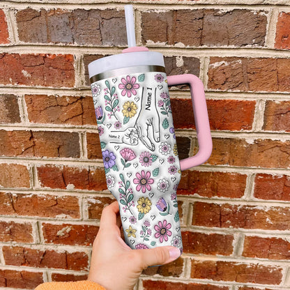 Spheregoods Personalized Tumbler Holding Hands
