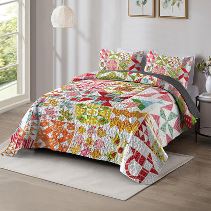 Spheregoods All Season Quilt 3-Piece Set Love you to the moon and back