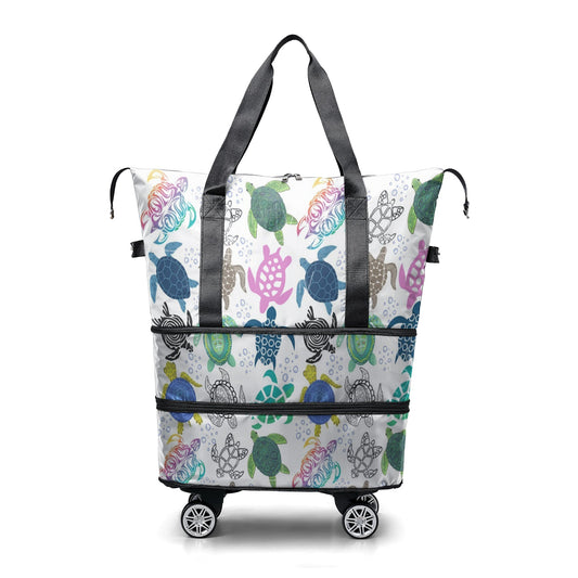 Spheregoods™ Luggage Bag Colorful Sea Turtle