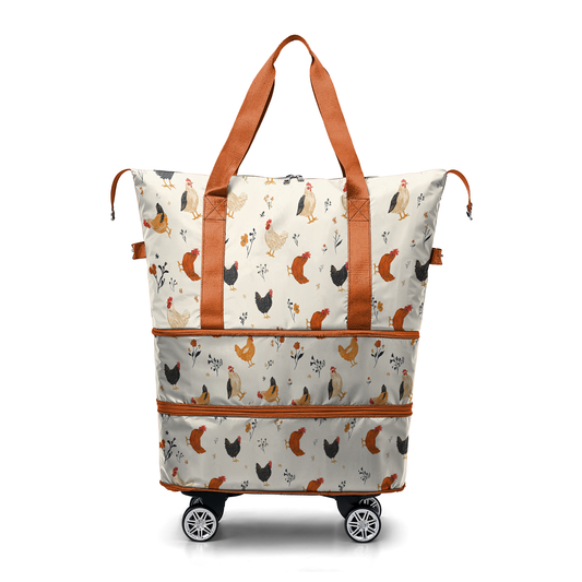 Spheregoods Luggage Bag Rustic Chicken