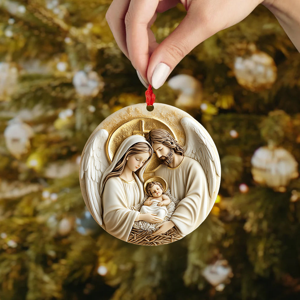 Spheregoods 2D Acrylic Ornament Holy Family