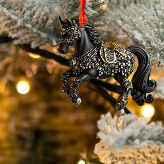 Spheregoods 2D Acrylic Ornament Black Horse