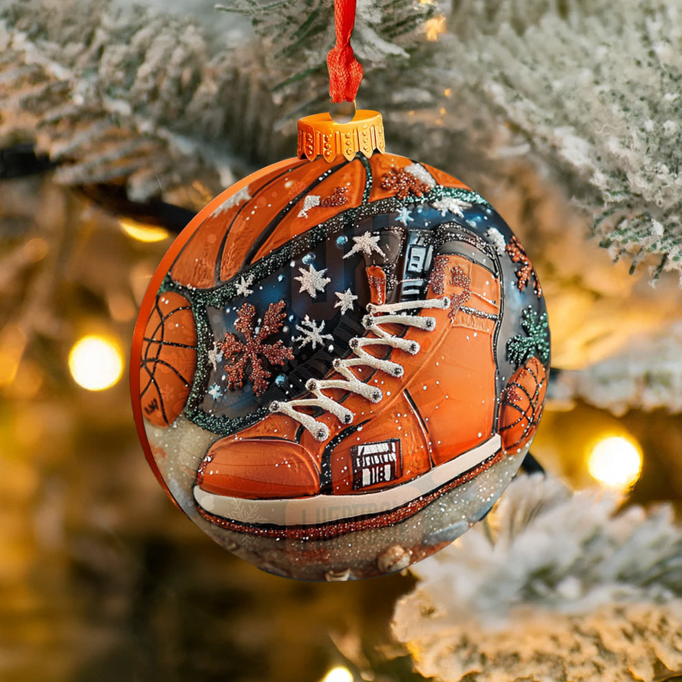 Spheregoods 2D Acrylic Ornament Basketball