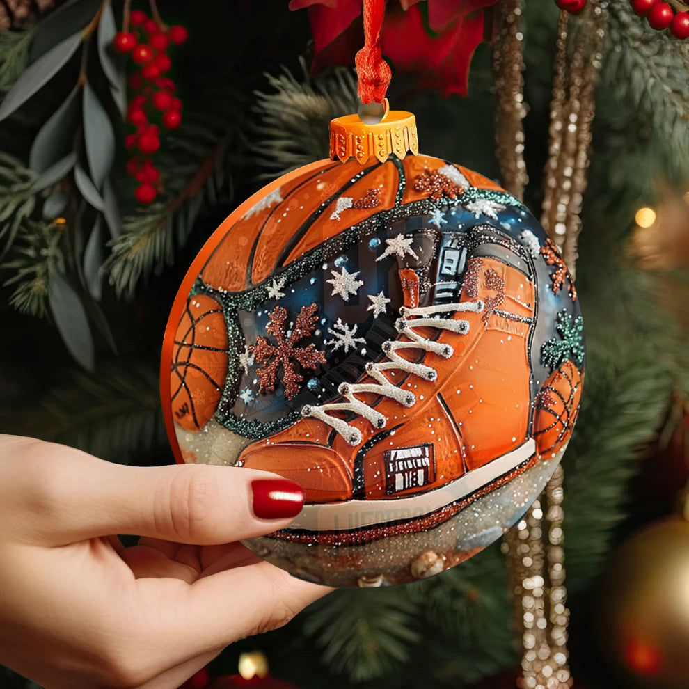 Spheregoods 2D Acrylic Ornament Basketball