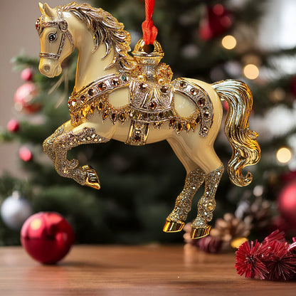 Spheregoods 2D Acrylic Ornament Golden Horse