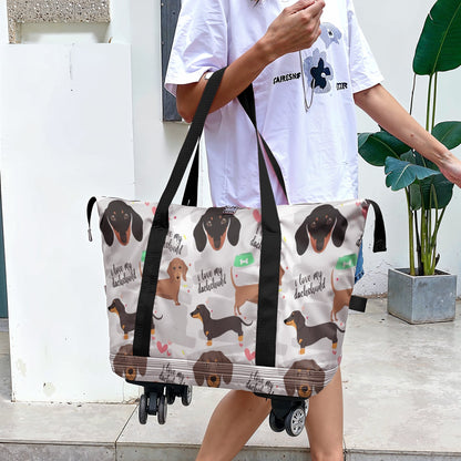 Spheregoods™ Luggage Bag Love My Dachshund