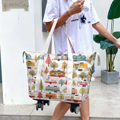 Spheregoods Luggage Bag Happy Camper