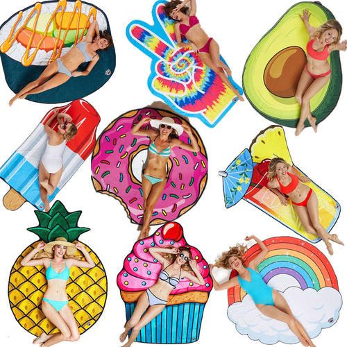 Internet Celebrity Fashion round Donut Background Fabric Beach Towel