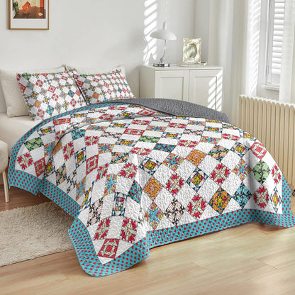 Spheregoods All Season Quilt 3-Piece Set Quilting