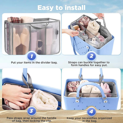 Beach Bag Organizer – Mesh Divider, Sandproof