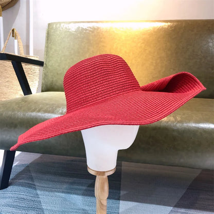 SphereGoods 25cm Elegant Raffia Sun Hat