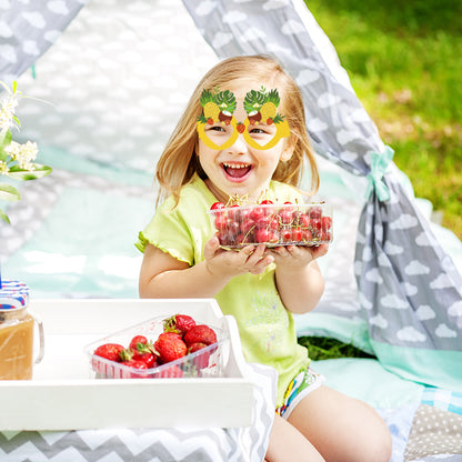 12PCS Hawaiian Party Paper Glasses – Fun Tropical Photo Props