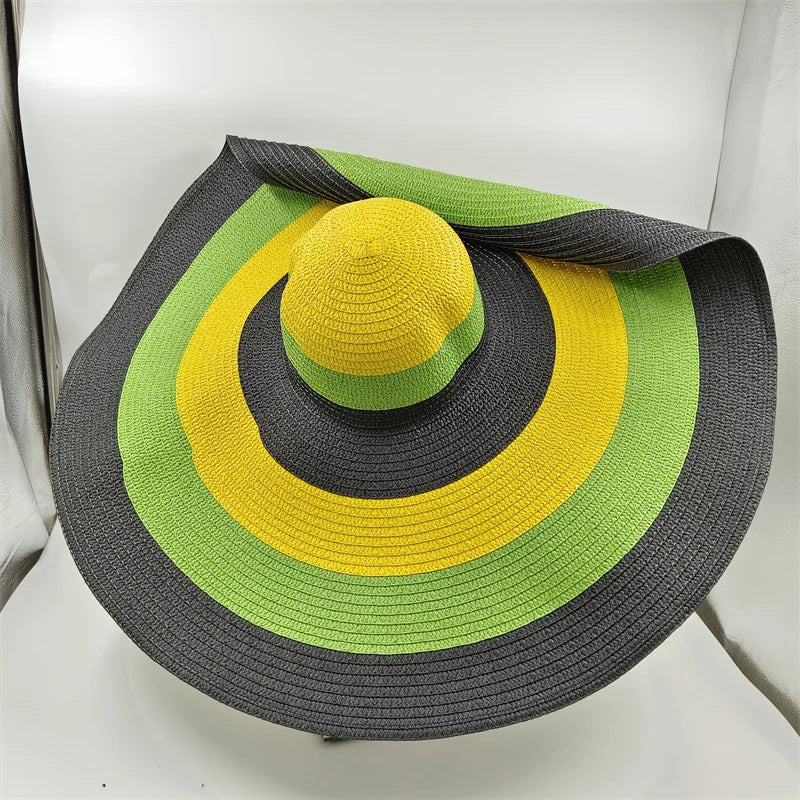 SphereGoods 25cm Elegant Raffia Sun Hat