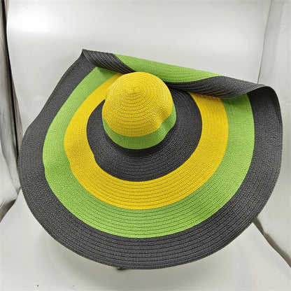 SphereGoods 25cm Elegant Raffia Sun Hat