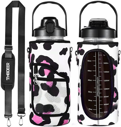 2L Water Bottle Sleeve – Insulated Case with Strap for Outdoor & Sports Use