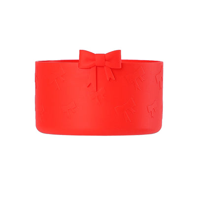 Silicone Cup Cover – Anti-Slip & Heat-Insulating Base with Butterfly Bow, Fits 12–40oz Tumblers