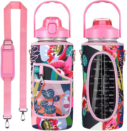2L Water Bottle Sleeve – Insulated Case with Strap for Outdoor & Sports Use