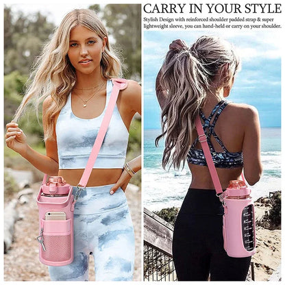 2L Water Bottle Sleeve – Insulated Case with Strap for Outdoor & Sports Use