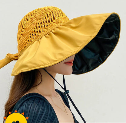 SphereGoods Floral Wide Brim Hat