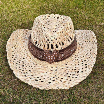 SphereGoods Natural Cowboy Hat