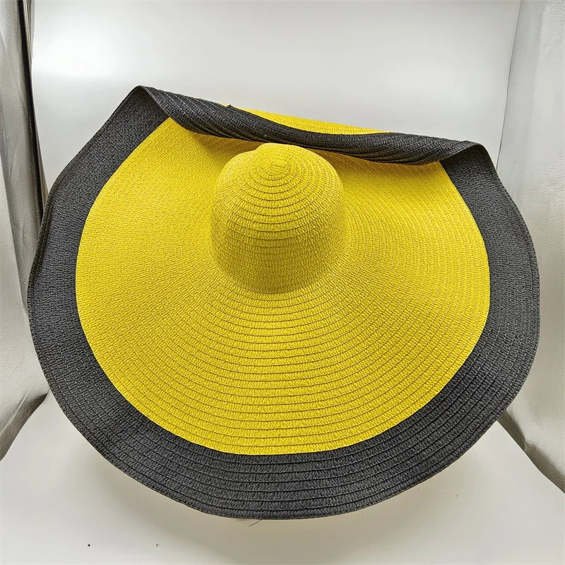 SphereGoods 25cm Elegant Raffia Sun Hat