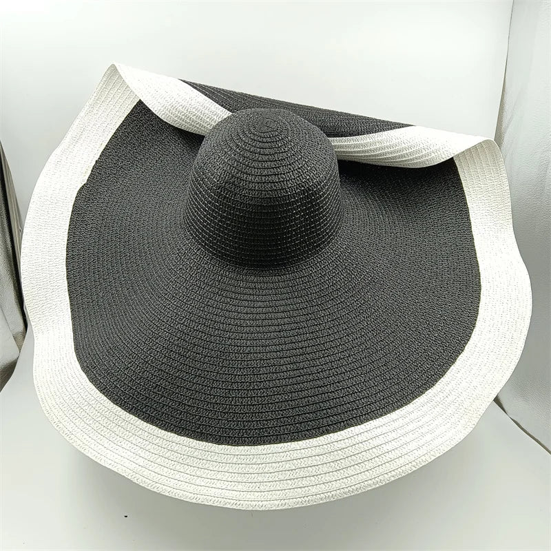 SphereGoods 25cm Elegant Raffia Sun Hat
