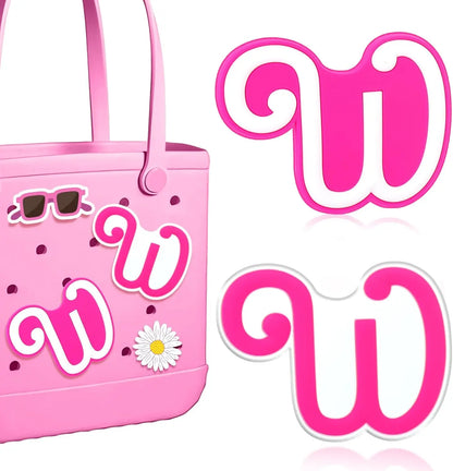 2PCS Alphabet Charms – 3D Letter Accessories for Personalizing Beach Bags