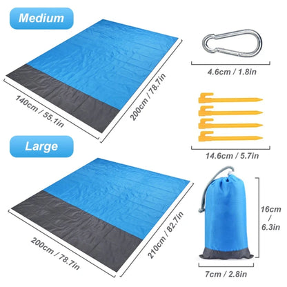 Extra Large Waterproof Beach Mat – Sand-Free & Portable