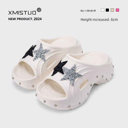 Platform Shoes Summer Outwear Fashion Thick Sole Non Slip Slippers