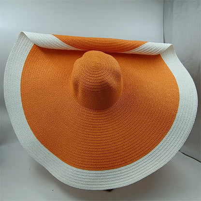 SphereGoods 25cm Elegant Raffia Sun Hat