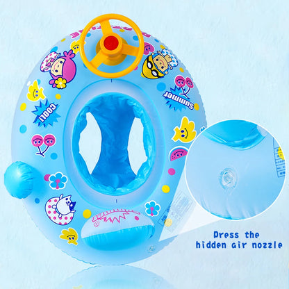 SphereGoods Baby Inflatable Swimming Ring with Sunshade