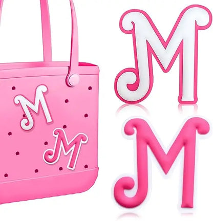 2PCS Alphabet Charms – 3D Letter Accessories for Personalizing Beach Bags