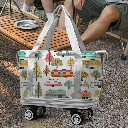 Spheregoods Luggage Bag Happy Camper
