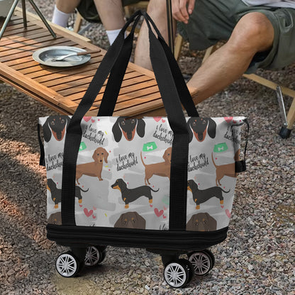 Spheregoods™ Luggage Bag Love My Dachshund