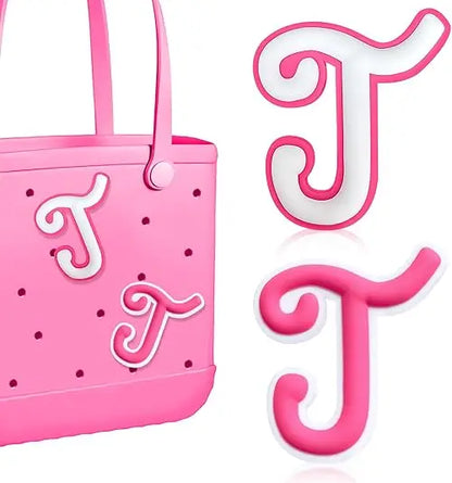 2PCS Alphabet Charms – 3D Letter Accessories for Personalizing Beach Bags