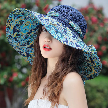 SphereGoods Floral Wide Brim Hat