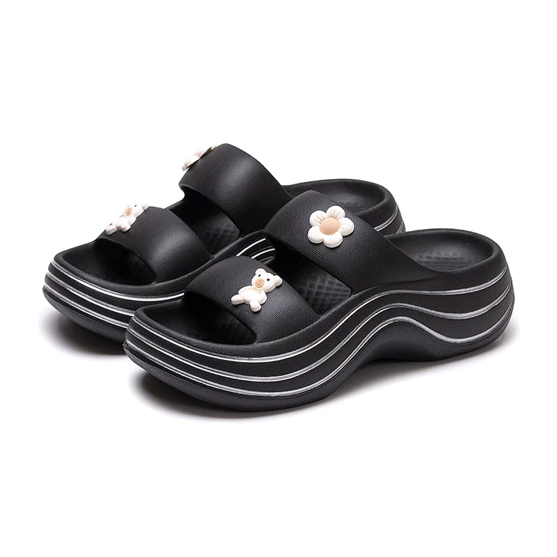 Women's Platform Sandals – Non-Slip Lightweight Summer Flip-Flops
