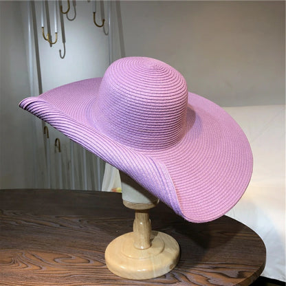 SphereGoods 25cm Elegant Raffia Sun Hat