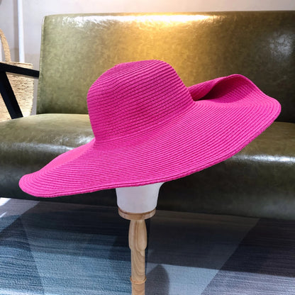 SphereGoods 25cm Elegant Raffia Sun Hat