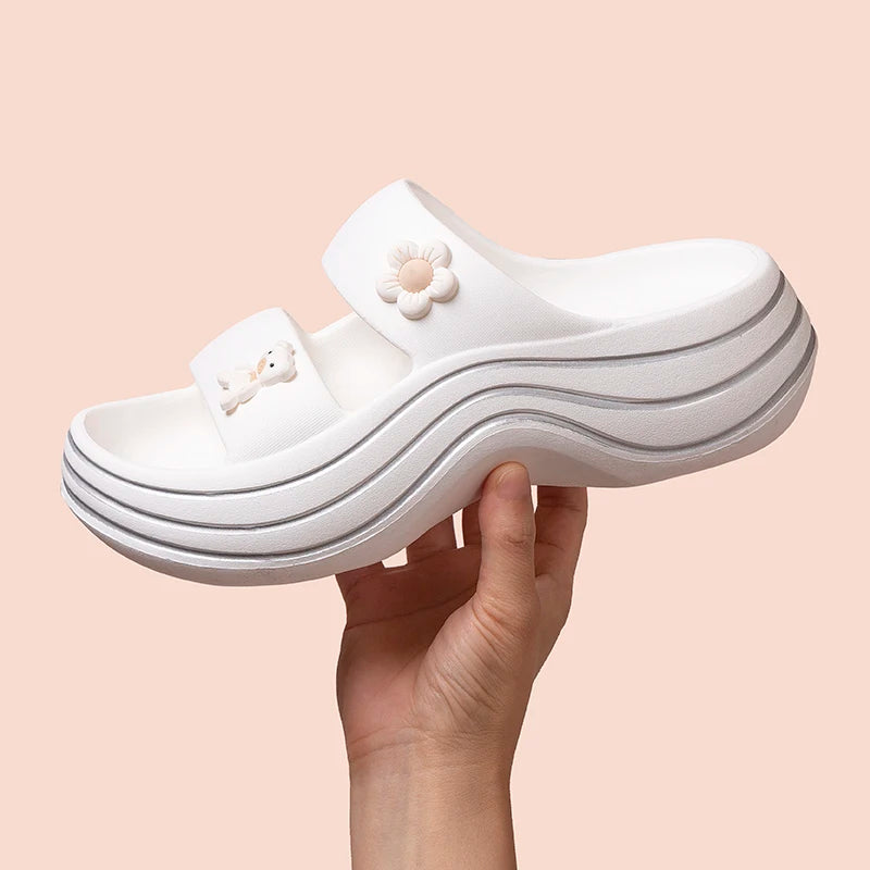 Women's Platform Sandals – Non-Slip Lightweight Summer Flip-Flops