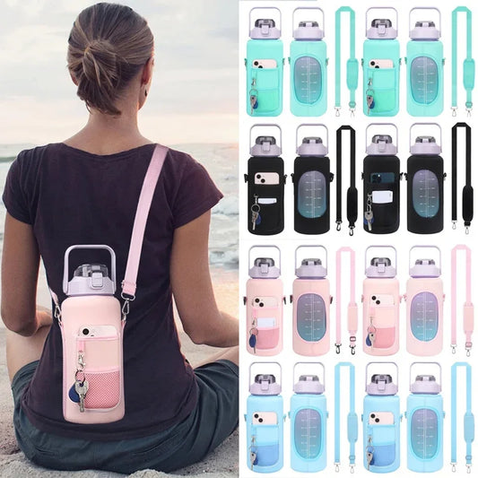 2L Water Bottle Sleeve – Insulated Case with Strap for Outdoor & Sports Use