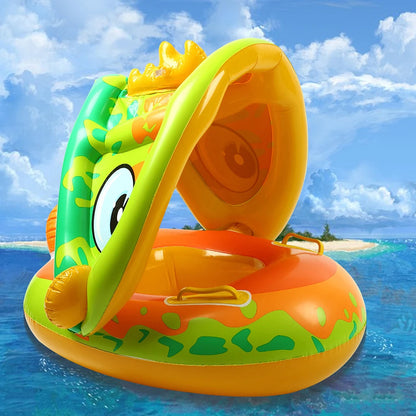SphereGoods Baby Inflatable Swimming Ring with Sunshade