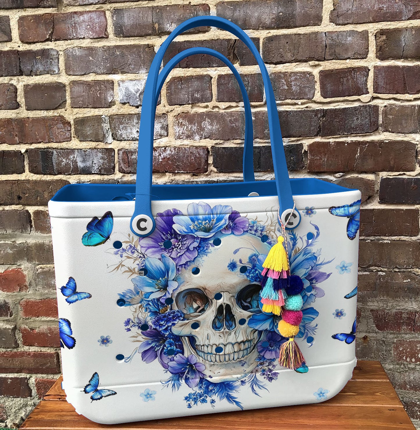 Spheregoods Cee™ Bag Blue Aura Skull