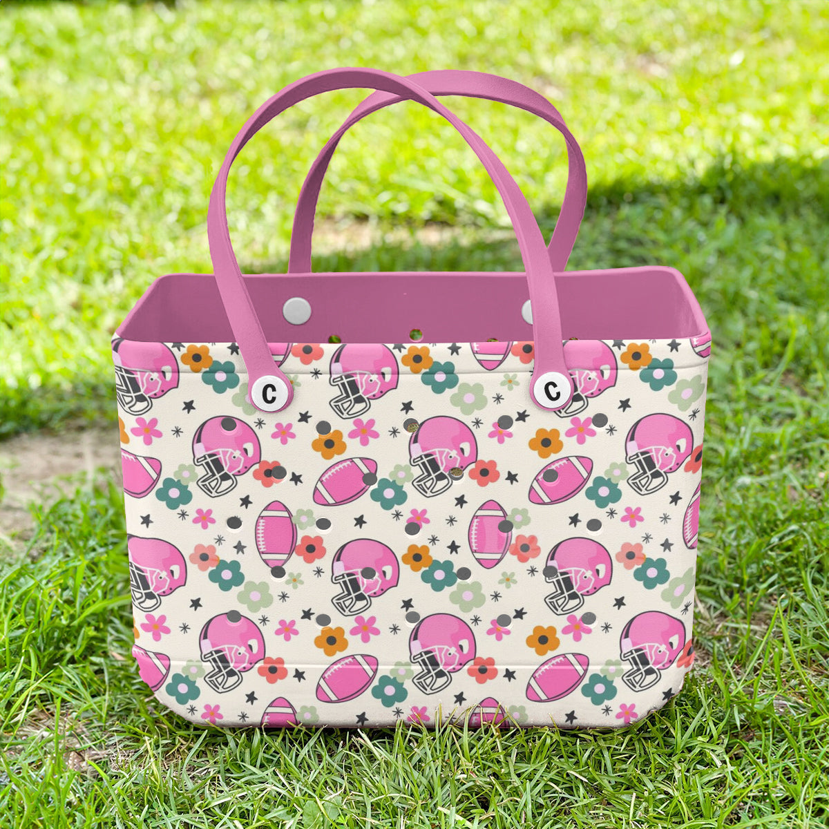 Spheregoods Cee™ Bag Pink Gridiron Bloom