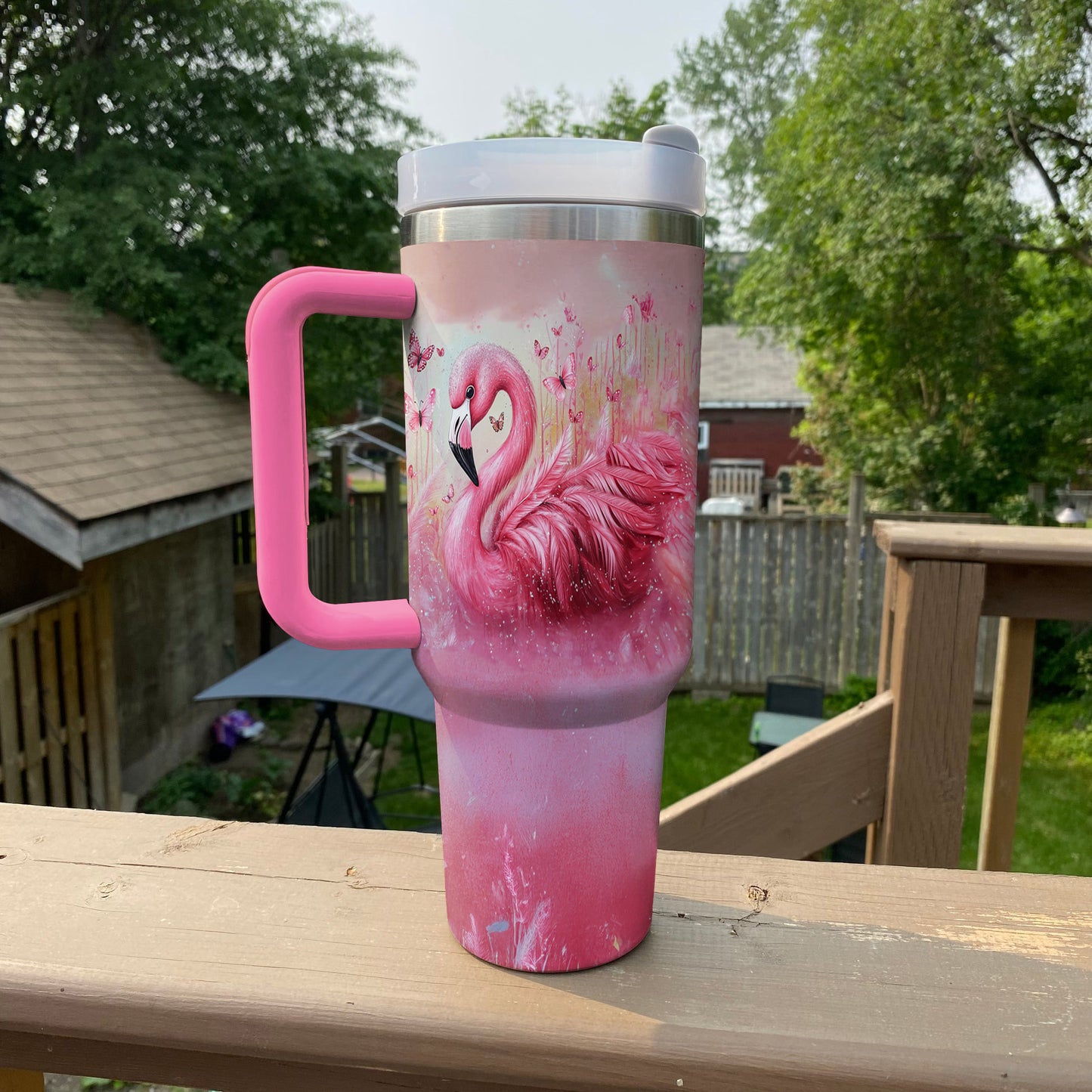 Spheregoods Tumbler Pink Feather
