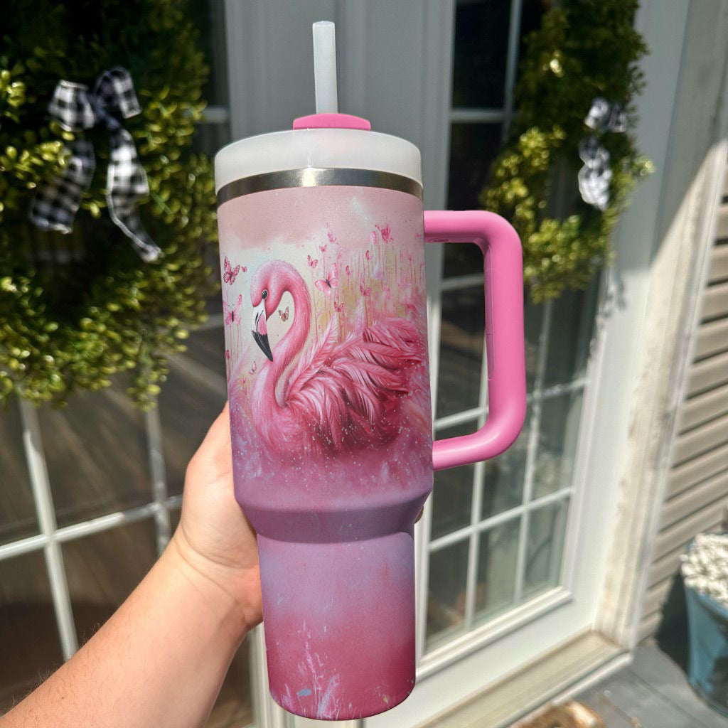 Spheregoods Tumbler Pink Feather