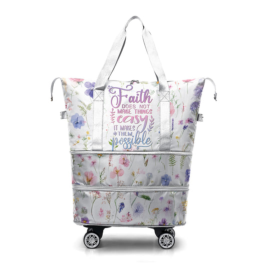Spheregoods Luggage Bag Faith & Flowers