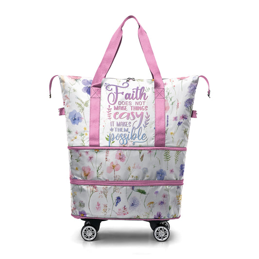 Spheregoods Luggage Bag Faith & Flowers