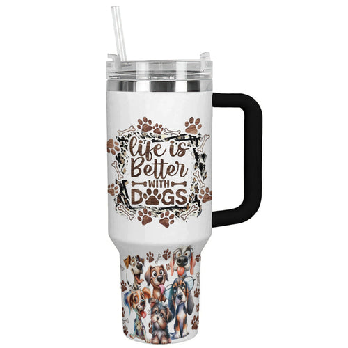Spheregoods Tumbler Life is Better with Dogs
