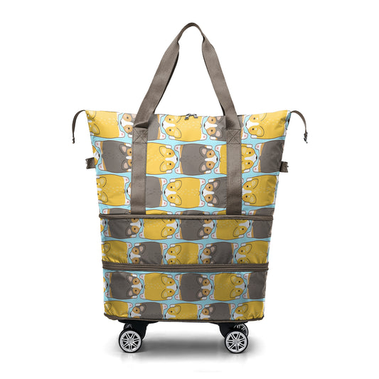 Spheregoods Luggage Bag Chasing Corgi